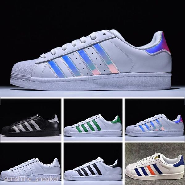 

white black pink blue gold superstars 80s pride sneakers super star women men sport casual shoes eu sz36-452371, Black;brown