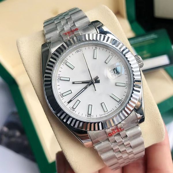 

men's watch automatic mechanical watch 41mm sapphire water resistant 904l stainless steel montre de luxe business fashion watches 2813, Slivery;brown
