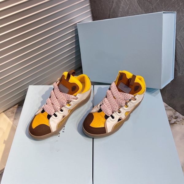 

luxury designer casual shoes embossed trainer sneaker triple white pink sky blue black green yellow denim low virgil 0814