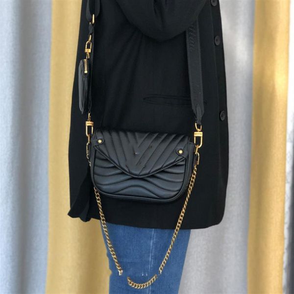 

designer children letter handbag luxury big kids princess bags with circular purse sets girls single shoulder bag women handbags a271j, Black