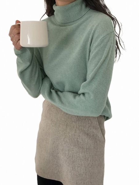 

women's sweaters dazy turtleneck drop shoulder sweater k6zt#, White;black