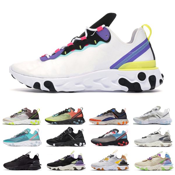 

motorcycle boots classic women men running shoes react vision element 55 87 black green total orange all white breathable womens mens discou