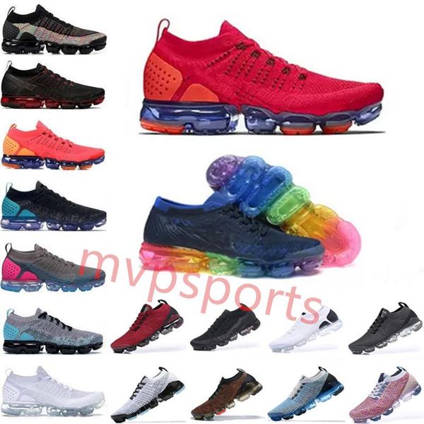 

mens 2022 vapor knit max 2 0 volt fly 1 0 runnings shoes sneakers black white women breathable sports shoes maxes size36-45211s, Black;brown