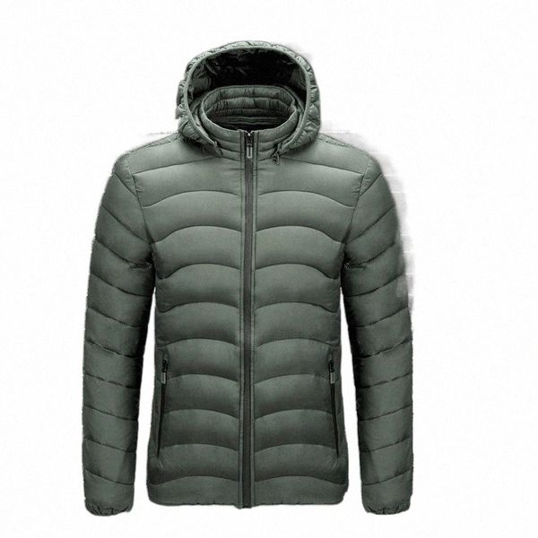 

men's down & parkas men winter brand overcoat casual warm thick waterproof jacket coat male autumn outwear windproof hat detachable par, Black