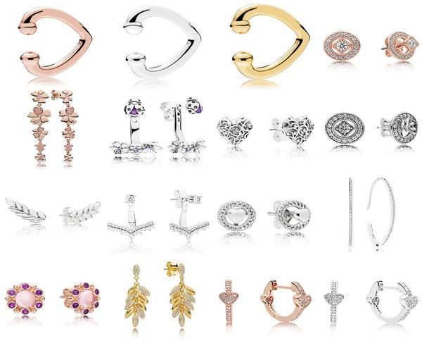 

2019 new 100 925 sterling silver pandora shine floating grains rose gold al, Golden;silver