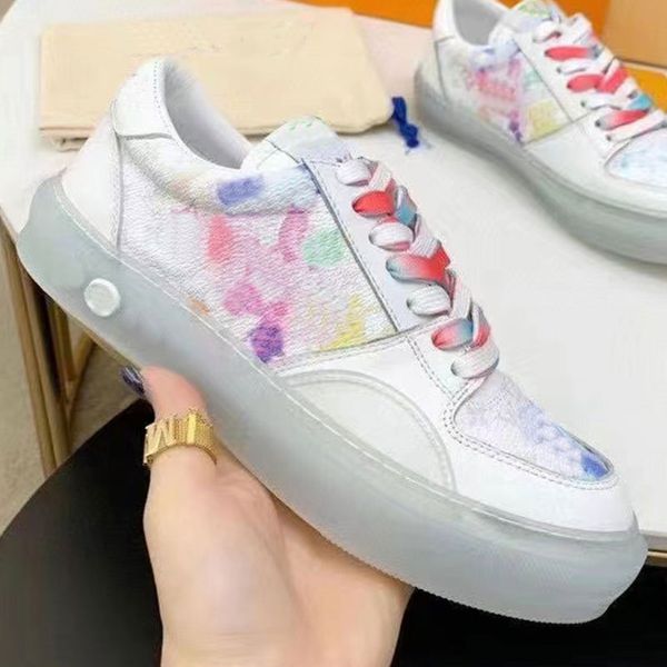 

men ollie richelieu leather designer casual shoes women lace-up sneaker flame logo on the tongue, Black