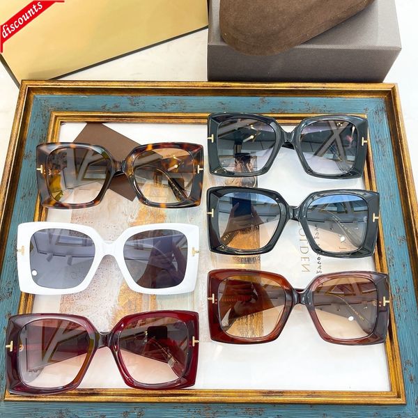 

designer sunglasses 22 new tf large square style ins same personalized plate tf922, White;black