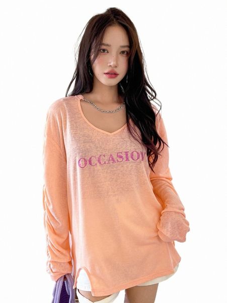 

women's t-shirt dazy letter graphic drop shoulder tee j1wg#, White