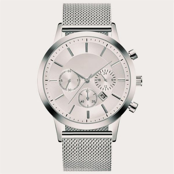 

2021 new luxury men watches super man watch gentalmen famous wristwatch car brand mesh strap male quartz boss three ey277e, Slivery;brown