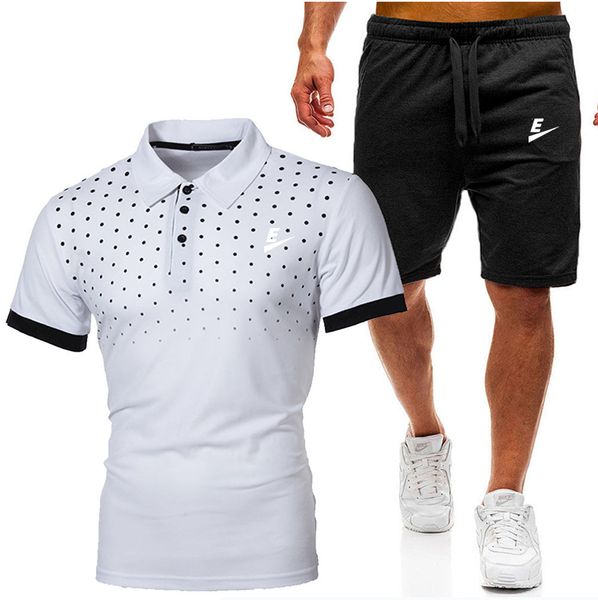 

summer new sportswear fashion designer men's tracksuits t-shirt pants swimsuit suit clothing mens shorts shirt casual polos, Gray