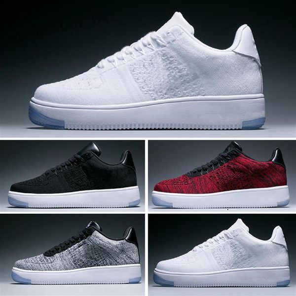 

2019 forcs men low skateboard shoes one 1 knit euro high forcd women all triple white black red sports sneakers te06226r, Black;brown