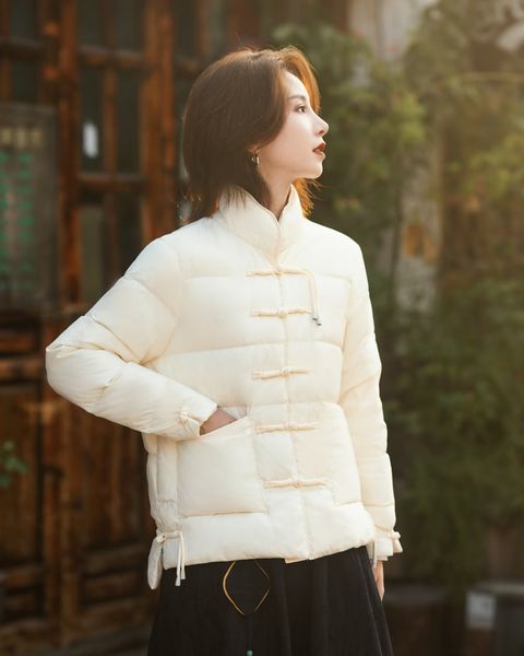 

fashion down coat goose jacket windbreaker long parka wind outdoor solid color, Black;brown