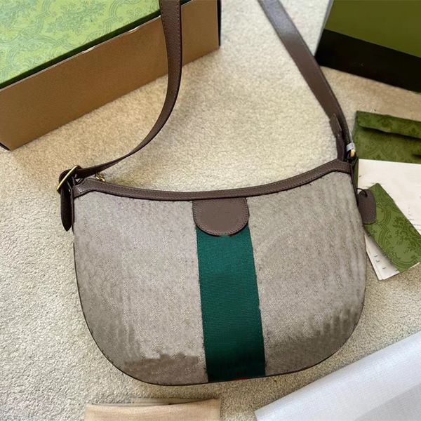 

women's shoulder bags underarm red and green stripes printing designer bag luxury genuine leather handbag