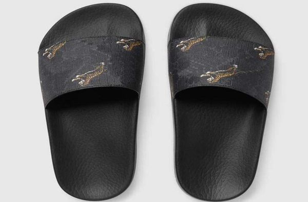 

2020 men women summer rubber sandals beach slide fashion scuff, Black