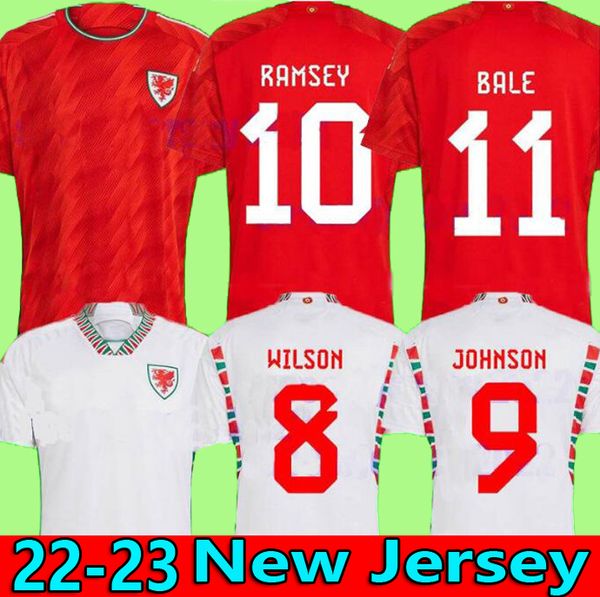 

2022 wales soccer jerseys player fans version bale wilson allen ramsey 22 23 national team rodon vokes home football shirt 2023 men kids kit, Black