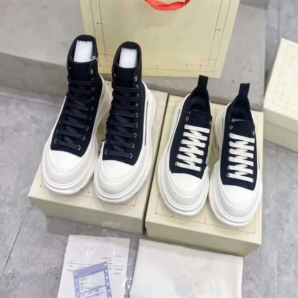 

brand tread slick canvas sneaker arrivals platform designer shoes high triple black white royal pale pink red women casual chaussures b2540
