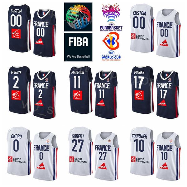 

print national team 2022 eurobasket france basketball 11 theo maledon jersey 1 frank ntilikina 21 andrew albicy terry tarpey 2 amath mbaye 3, Black;red