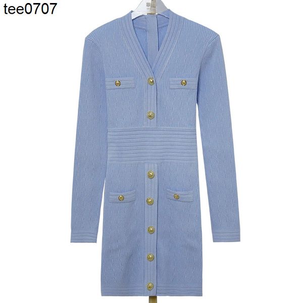 

fashion dress balmas new autumn and winter women's wear shoulder pads celebrity knitted dress femininity 210590, Black;gray