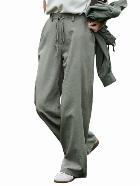 

women's pants & capris dazy solid wide leg belted pants 17ji#, Black;white