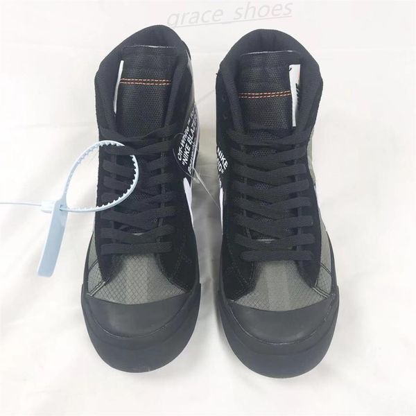 

mens off mid grim reaper sneakers running shoes all men hallows eve skateboard women white blazer reepers skate boots woman sports pp02224i, Black;brown