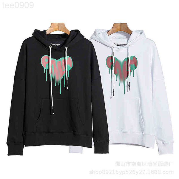 

hoodies brand 2022 solution printing sweater peach heart love, Black