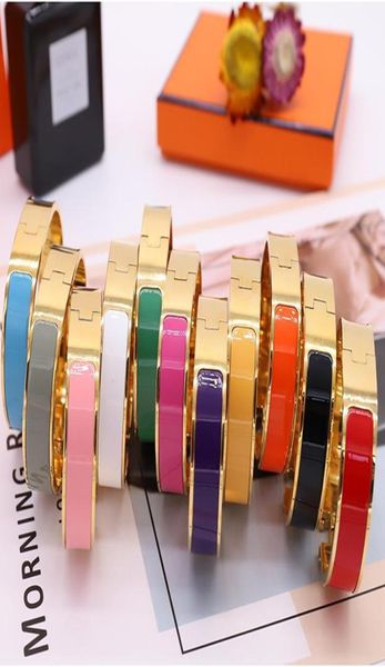 

white black gold bangle women stainless steel couple bracelet fashion jewel