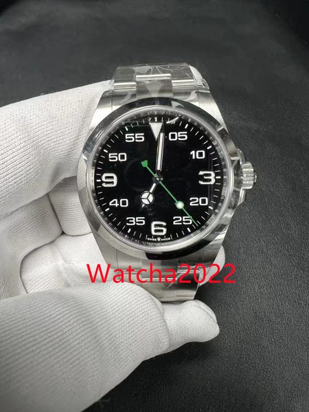 

men's 2022 new air king watch mechanical automatic m126900-0001 316l 40mm waterproof designer watch zp, Slivery;brown