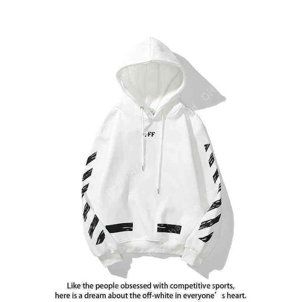

trendy offs painted womens hoodies sweater winter hip hop style streetwear letter hoodie men euramerican fashion, Black