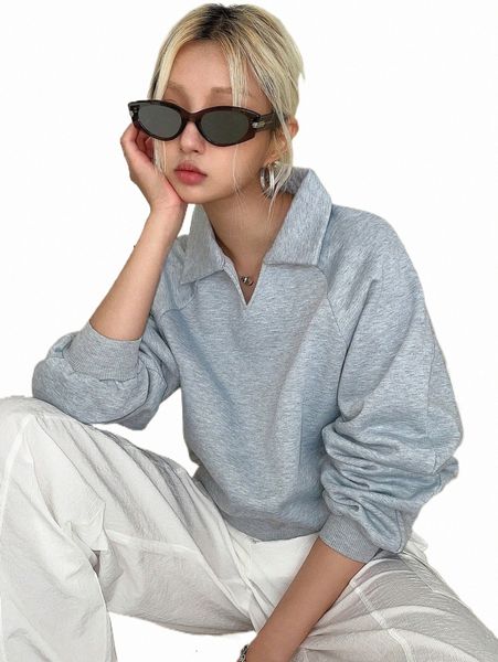 

women's hoodies & sweatshirts dazy solid raglan sleeve sweatshirt w1fa#, Black