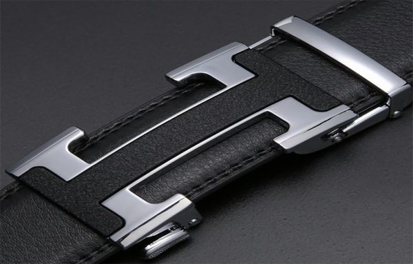 

echain luxury vintage designer h belts men women genuine real, Black;brown