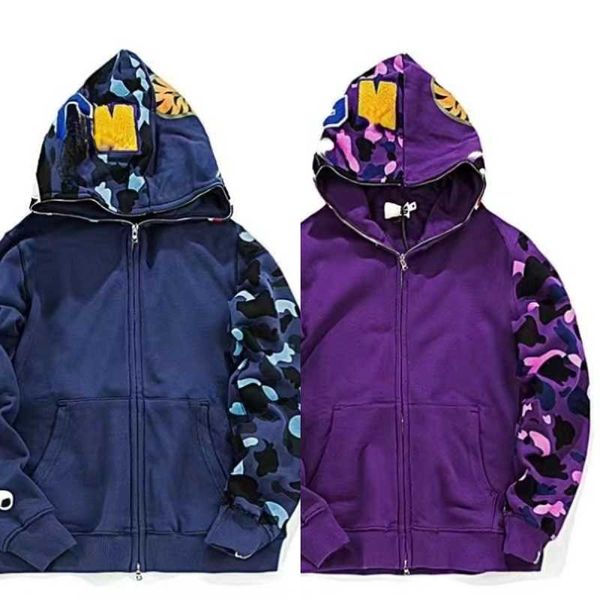 

fashion men's hoodies women colour hoodie embroidery teenager male tide men couples camouflage hoodie add wool coat, Black