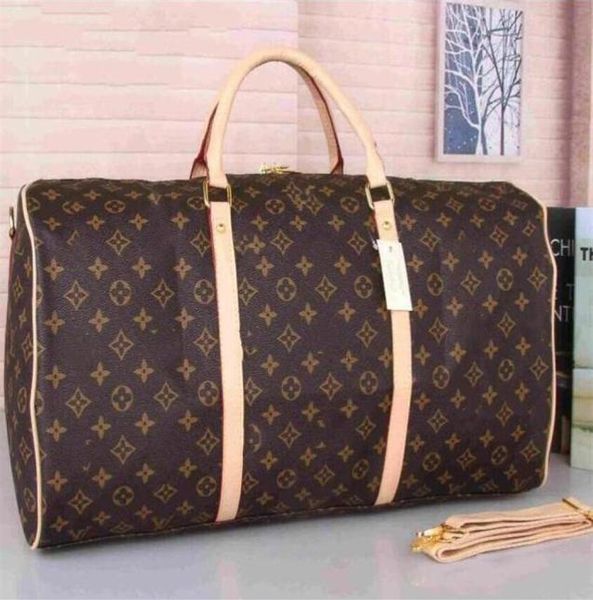 

55cm pu leather duffle travel bag keepall attractive tote shoulder cross bo