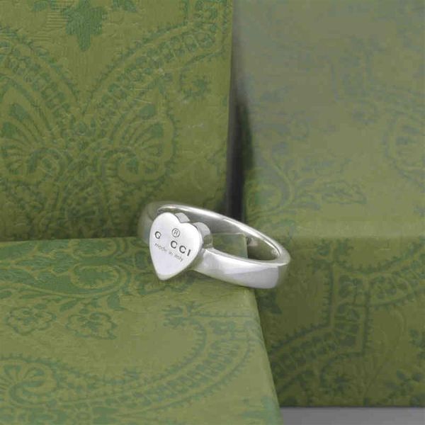 

g 2022 ucci high-end jewelry men and women ancient home double g letter pattern love ring male and female couple fashion personalized s271h, Silver