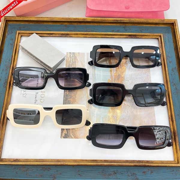 

designer sunglasses 22 new miao family women's feng wang red star same plate small square omu09pxs, White;black