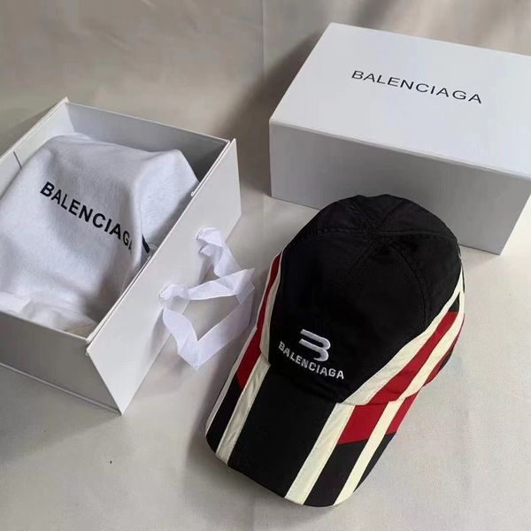 

designer b brand paris letter hats cap black and red nylon stitched baseball cap embroidered trendy hat man, Blue;gray