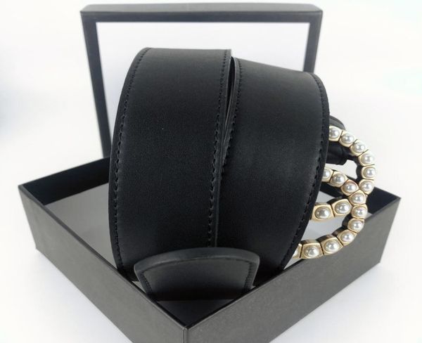 

fashion womens men designers belts leather black bronze buckle, Black;brown