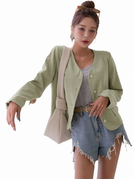 

women's two piece pants dazy solid button front blazer i8ru#, White