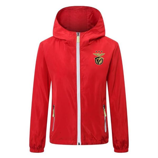 

2020 2021 new benfica soccer jacket zipper hooded windbreaker soccer jerseys soccer hoodie windproof waterproof jacket coat runnin2693, Black;red