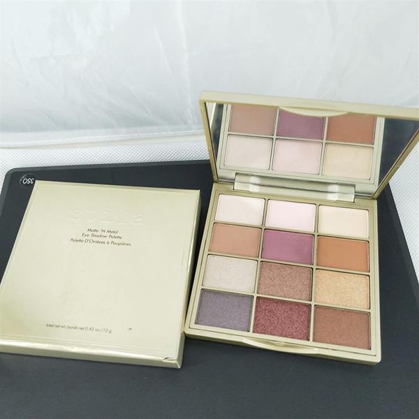 

new makeup stila matte metal eyeshadow palette cosmetics 12color eyeshadow3127