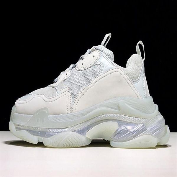 

ss light grey triple s designer low make old sneaker combination soles boots mens womens shoes fashion sports casual shoe chaussures2486