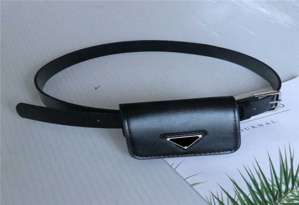 

women fashion designer belt with waistbag casual mens streetwear luxury lea, Black;brown