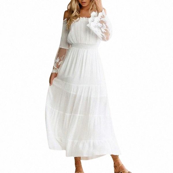 

casual dresses women bohemian chiffon dress summer ladies beach casual loose exquisite beading nude white big swing vacation long 12.18 dres, Black;gray