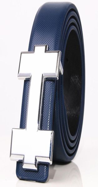 

fashion designer belt leather men belt smooth buckle mens belts for women b, Black;brown