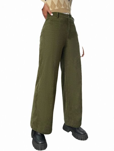 

women's pants & capris high waist corduroy wide leg pants d9xy#, Black;white