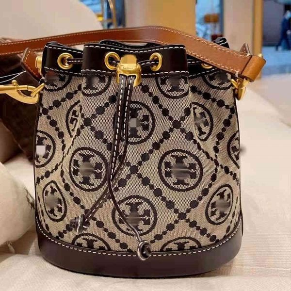 

bags crossbody torysburchs designer handbags bucket old flower bag 2022 hollow vintage canvas drawstring single shoulder diagonal straddle h