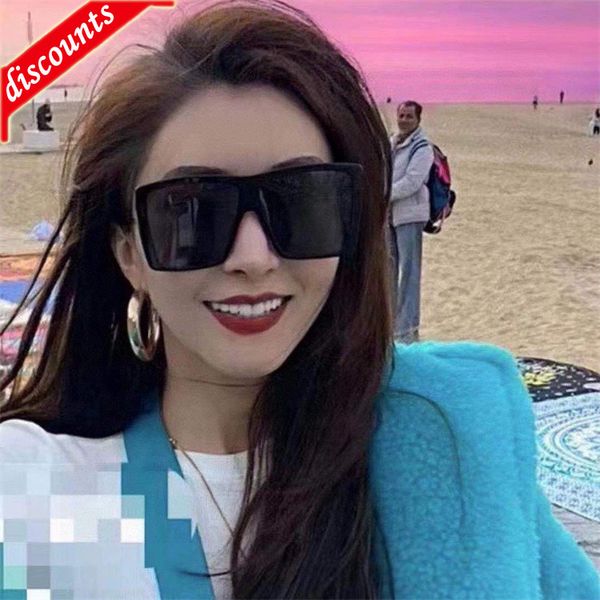 

designer sunglasses g's new generous frame fashionable plate ins net red the same black gg0424, White;black