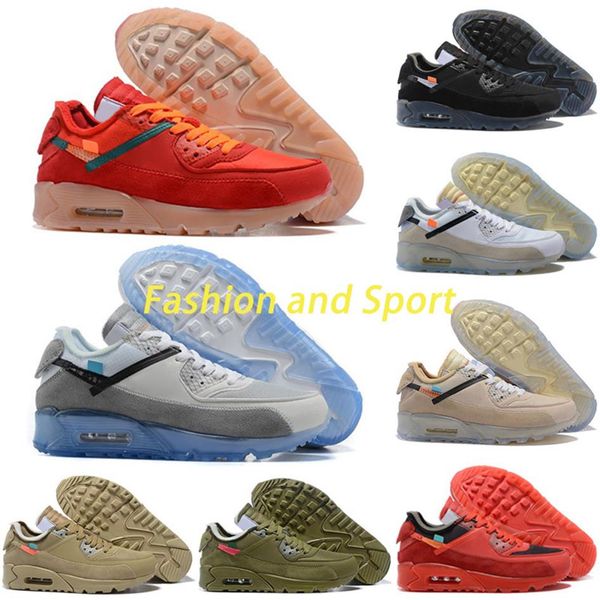 

2021 original 90 off desert ore ice running shoes for mens women 90s black white fashion sports trainers designer sneakers hop9992301, Black;brown