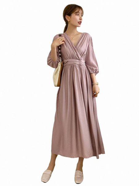 

casual dresses dazy surplice neck bishop sleeve dress x1i0#, Black;gray
