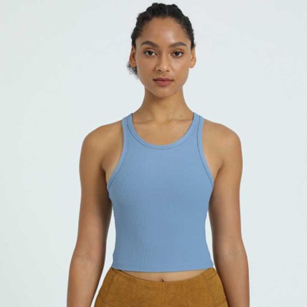 

lu-07 lu new foreign trade women's fitness yoga sports vest elastic quick-drying self-cultivation gather running bra