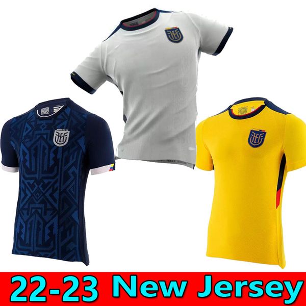 

ecuador 2022 world cup soccer jerseys pervis estupinan home yellow away third 22/23 copa america gonzalo plata michael estrada football shir, Black;yellow
